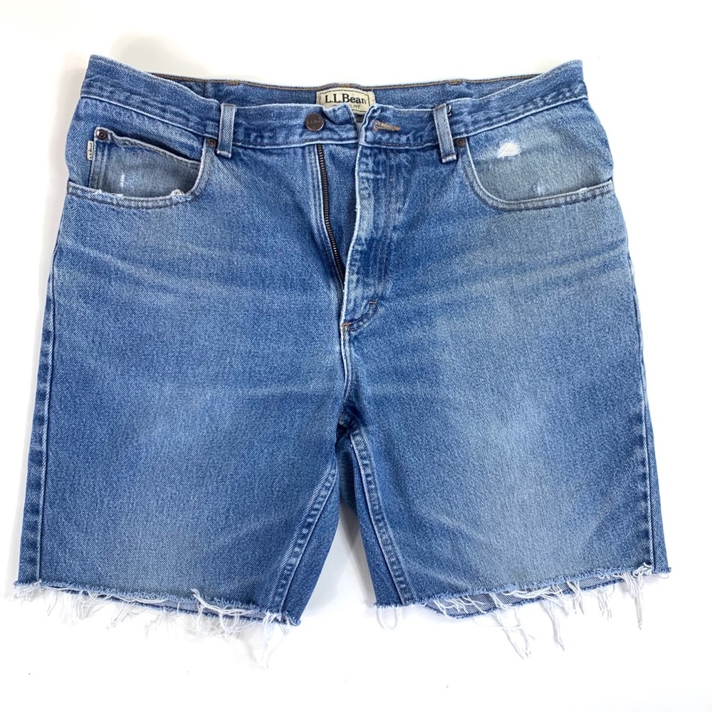 🌺 3/$20 Cutoff Jean Shorts from  LL Bean Waist 36